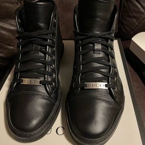 Gucci mens high top sneakers (Authentic)